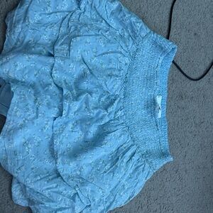 Hollister Sky Blue Textured Skirt